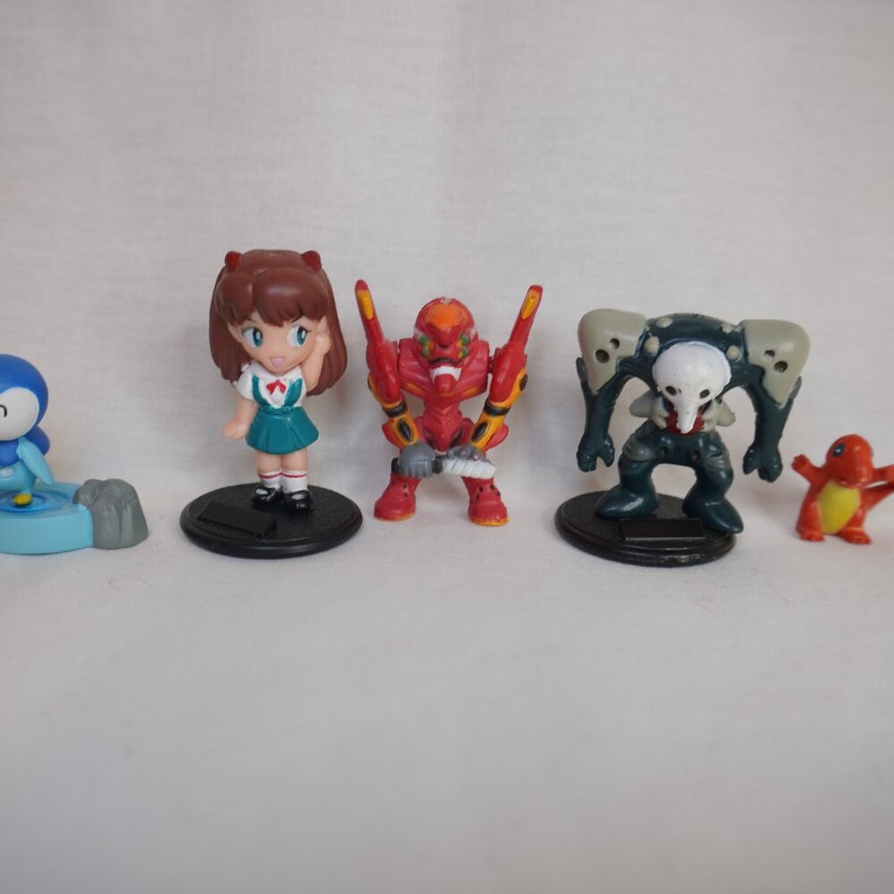 3/$20 - Anime Evangelion and Pokemon Toy Lot - Rare Vintage Figures - Japanese